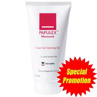 PAPULEX MOUSSANT SOAP FREE CLEANSING GEL 150ML (EXP 09/23)