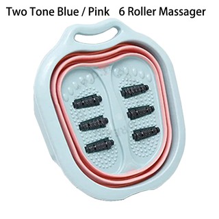 Relaxing Fold-able Foot For Soaking Foot Massage Bucket for Home&Travel Use Large Space Basin Capacity