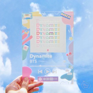 BTS Dynamite Spotify Glass Art