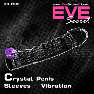 Eve Secret Crystal Penis Sleeves Condom, Style 1, Vibration & Stretchable