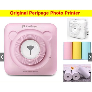 🔥HOTSALES🔥Peripage Mini Pocket Photo Printer Mobile phone Photo Printer Portable Printer (PeriPage爱立熊手机蓝牙迷你打印机) (1)