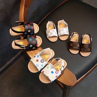 Summer girls sandals Korean baby sole rubber bottom beach shoes fashion