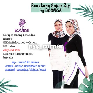 Bengkung Super Zip | Bengkung Mudah Ke Tandas Bertali Belacu Cotton by BOONGA MAK KUNTUM