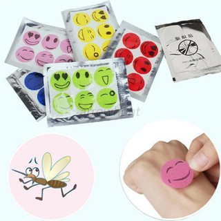 60Pcs Summer Anti Mosquito Insect Smiley Mosquito Repellent Stickers