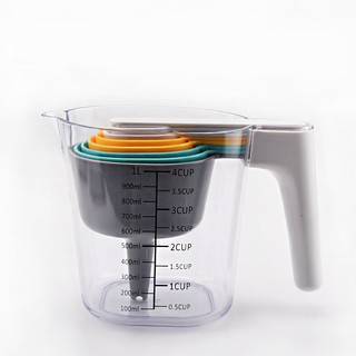 Crossto 9pcs Measuring Scale Cups Kitchen Scale Cup Household Kitchen Digital Scales DIY Scales Weighing Baking Utensils