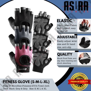 Premium Sports Men Women Fitness Gloves Weightlifting Breathable Anti-Slip Silicone Half Finger