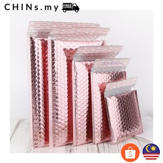 1pcs Premium Rose Gold Padded Self Adhesive Bubble Mailer Wrap Mailing Shipping Poly Bags Bubble Envelope