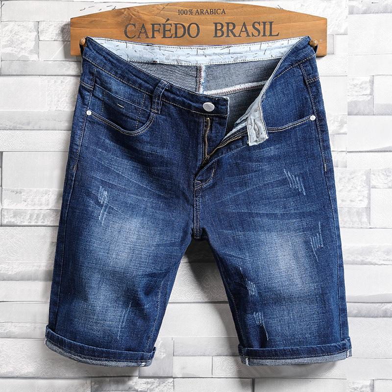ready stock short jeans pants youth fashion leisure popular teens outdoor classic bajumurah man summrt casual blue
