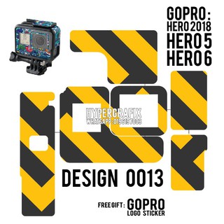 GOPRO HERO 5 , 6 , 7 BLACK, HERO 7 STICKER SKIN (Design 13 - 18) (1)