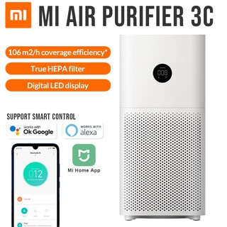 [100% Malaysia Ori] Xiaomi Mi Air Purifier 3C Addition To Formaldehyde Cleaning Intelligent Household Hepa