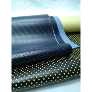 PU PVC Leather Fabric Dots Kain PVC Bintik For Car Sofa Craft DIY Cushion Decor Bag Cloth Shoes - Half Meter Per Order (1)