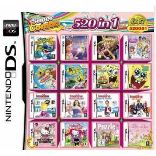 Nintendo Video Game DS 3DS Cartridge Card Game Console 520 In 1 MULTI CART
