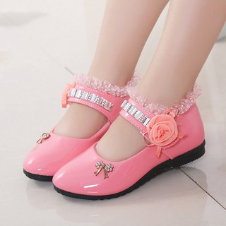 ✚Girls leather shoes, children s single shoes, girls princess shoes, 2021 spring and autumn Korean style dance peas sho