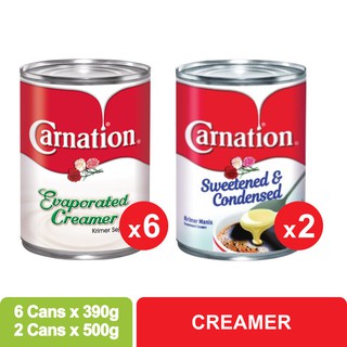Carnation Evaporated Creamer Bundle (6 x 390g) [Expiry: 17 December 2021]