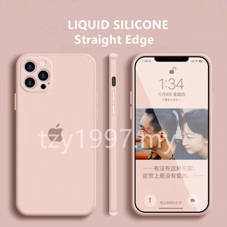 Luxury Straight Edge Phone Cases For iPhone 12 Mini 11 Pro XS MAX X XR 7 8 6S 6 Plus SE 2020 12Pro Candy Color Soft TPU Back Cover