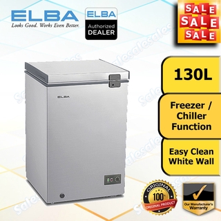ELBA 130L EF-E1310(GR) Chest Freezer (Net 100L) Peti Beku