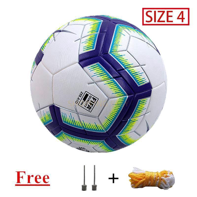 2020 Top Quality Size 5 Football Ball Goal Team Match Training Balls League with Pin Net