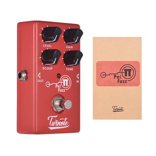 Twinote Pπ FUZZ Guitar Distortion High Gain Electric Effect Pedal True Bypass Red