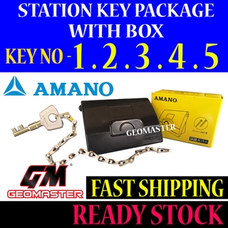 NO 1,2,3,4,5 Amano Station Key Package With Box - Full Set Package Amano Key