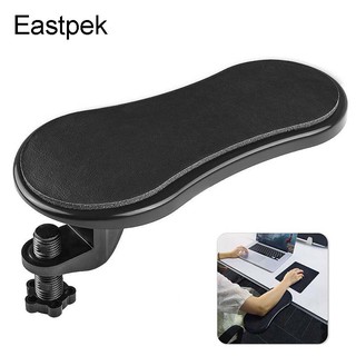 Eastpek Computer Adjustable Arm Rest for Desk, Ergonomic Wrist Rest Support for Keyboard Armrest Extender Rotating Mouse Pad Holder for Table, Office, Chair, Desk This arm rest support suitable for desktop up to 1.9"(5cm) thick, convenient to use