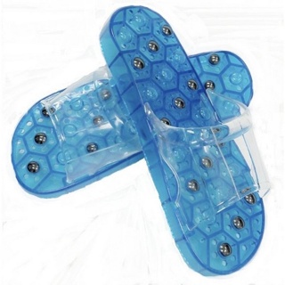 Reflexology Massage Slippers with Magnets Blue