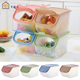 Dried Food Storage Sealed Box With Measuring Cup Plastic Kitchen Cereal Flou