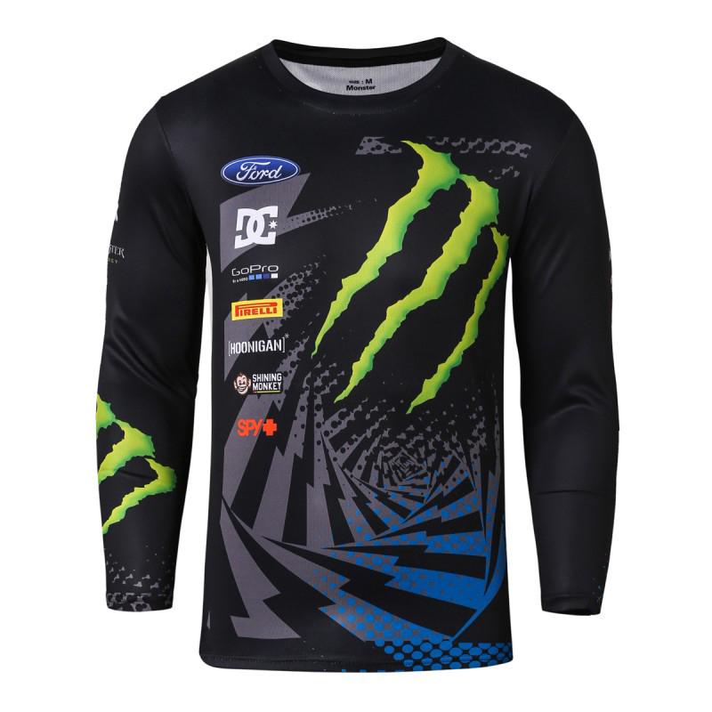 Monster Energy Sleeve T-Shirt Moto GP Racing Sports T shirt Quick Dry Tee