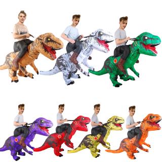 Inflatable Dinosaur Costume T REX Ride-On Costume Blowup Cosplay Fancy Dress Adults Waterproof