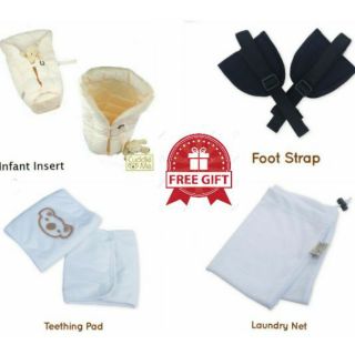 Ready stock🔥infant insert teething pad foot strap laundry net Cuddle Me