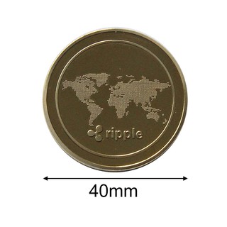Silver Ripple Coin Commemorative Round Collectors Coin XRP Coin with CaseRipple coin collection commemorative coin