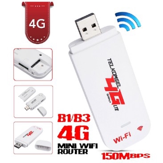 【Ready Stock】4G LTE WIFI Car Wireless USB Dongle Mobile Broadband Modem SIM Card (Full Unlocked )80
