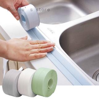 Bathroom Shower Sink Bath Sealing Strip Tape White PVC Self Adhesive Waterproof Wall Sticker For Bathroom Kitchen