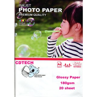 KOALA A4 180GSM Inkjet Photo Paper / Glossy Paper 20 PCS