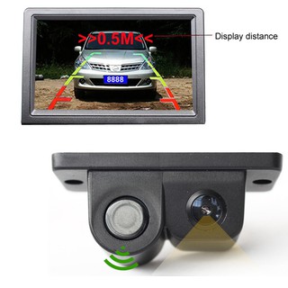 2 in1 Car Reverse Parking Radar & Rear View Camera Kit