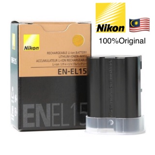 Nikon en-el15 battery 100%original NikonD7000d7100d7200d7500d750d800d810d610d600