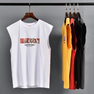 One Shot Lion Print Sleeveless T-Shirt Men And Women Sports (1)