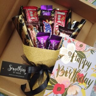 Chocolate bouquet available by postage!