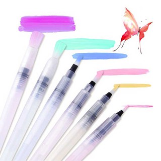 6Pcs Different Shape Barrel Water Soft PenWatercolor Painting Promotional Pen