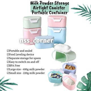 Milk Powder Storage Airtight Canister Portable Container