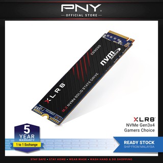 PNY XLR8 CS3030 M.2 2280 NVMe Gen3x4 SSD 250GB / 500GB / 1TB / 2TB 5 Years Warranty