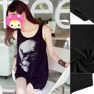 💖Lady Skull Print Sleeveless Top Tee T-Shirt Vest Shirts