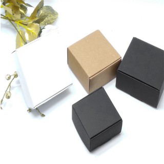 100Pcs Kraft Paper Box Nice Kraft Box Packaging Box Small Size-Black
