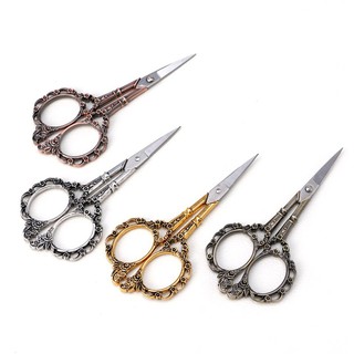 👩 Housekeeping 👩 Stainless Steel Vintage Floral Scissors Shears DIY Sewing