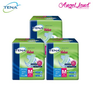 Tena Value Adult Tape Diaper M12/L10 (3 Packs)