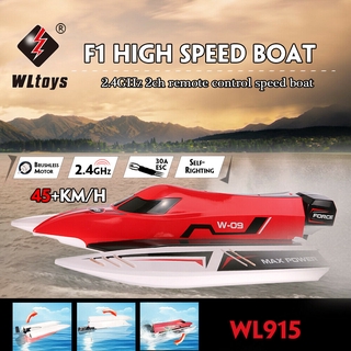 Wltoys WL915 2.4G 2CH Remote Control Boat Brushless Max Speed 45km/h Racing RC Speed Boat (1)