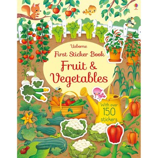 【KL Ready Stock】Usborne First Sticker Book Fruits & Vegetables