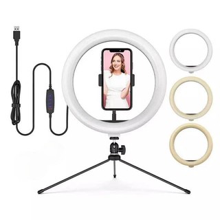 20CM LED Selfie Ring Light Dimmable LED Ring Lamp Photo Video Camera Phone Light ringlight For Live YouTube Fill Light