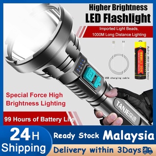 Lyu Outdoor Led Flashlight Searchlight Camping Torch Light Waterproof Torchlight Rechargeable Portable Lampu Suluh