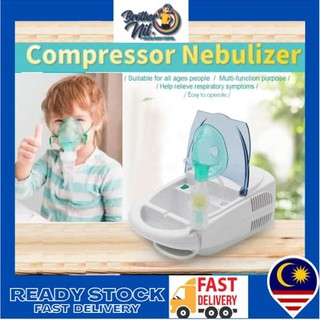 READY STOCK~Portable Nebulizer Compressor Machine System Kit Children