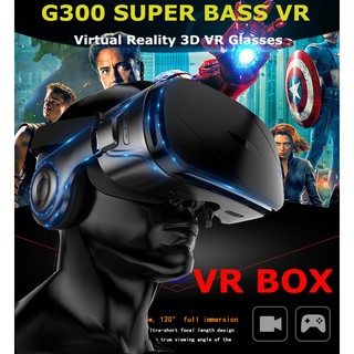 G300 Super Bass Virtual Reality 3D VR Glasses Box With Special Handle